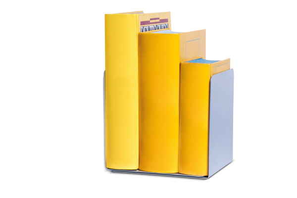MAUL Buchstütze magnethaftend 3506595 14x12x14cm silber 2 Stk.