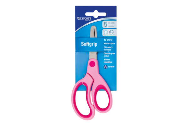 WESTCOTT Softgrip Kids 13cm E-2158000 rosa
