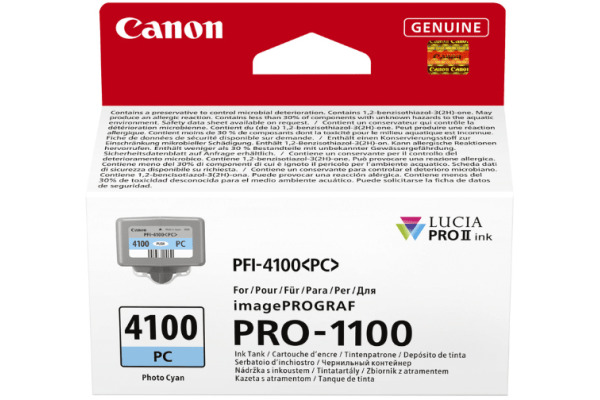 CANON Tintenpatrone photo cyan PFI-4100 iPF PRO-1100 80ml