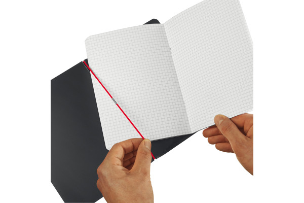 HERLITZ Notizheft My.Book A4 11361508 kariert, liniert, schwarz