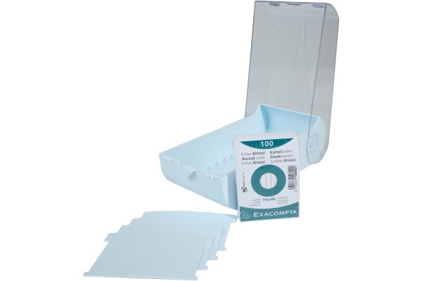 EXACOMPTA Karteikartenbox Bunny A8 5336223D pastellblau 10x6.2x19.5cm