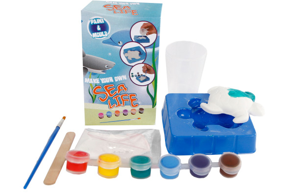 ROOST Gips-und Malset Sealife 590186 inkl. Zubehör