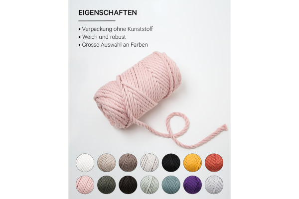 I AM CREA Macrame Rope 6205.2 powder, 5mm, 330g