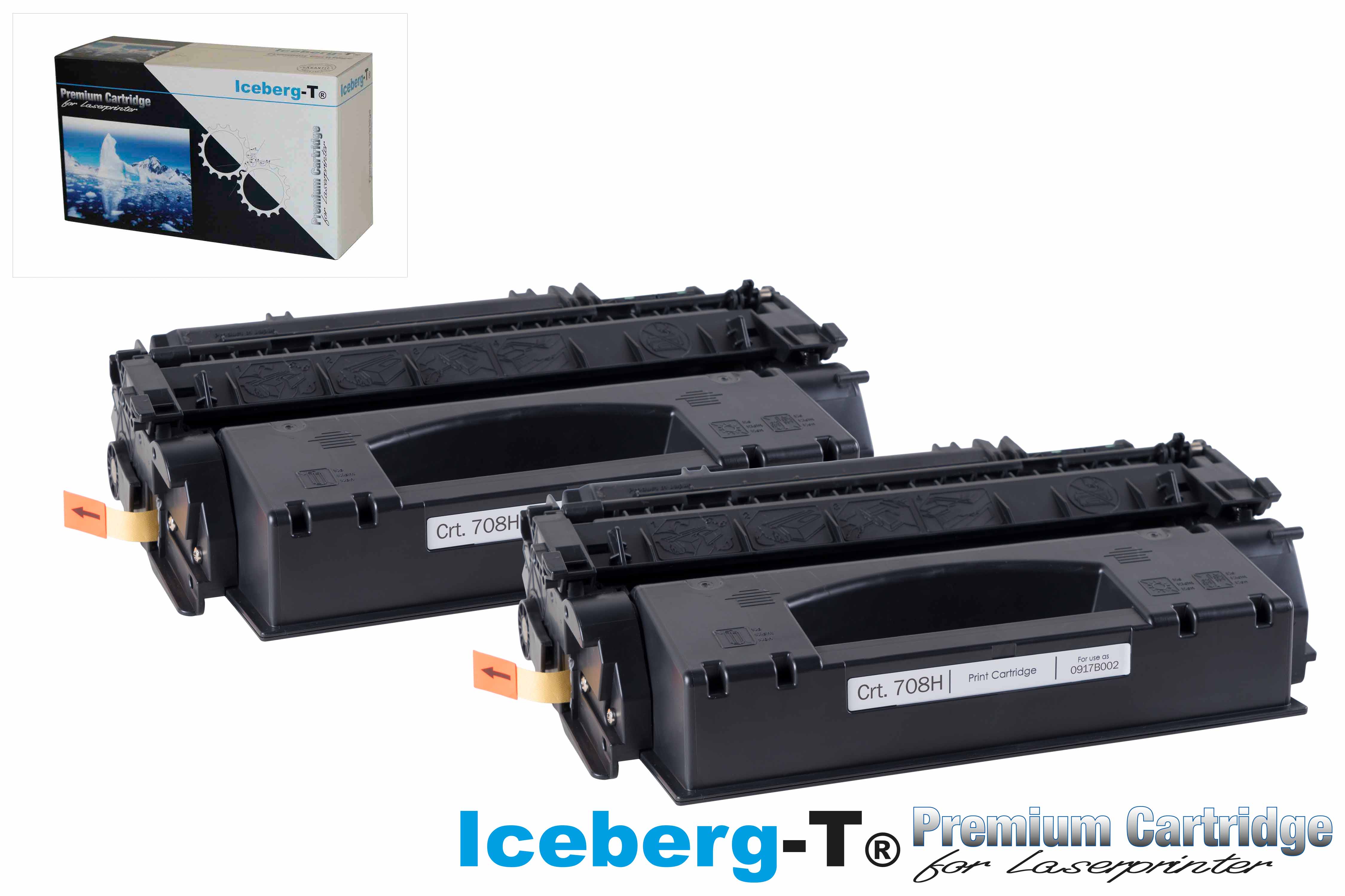 Iceberg-T Toner Crt. 708H DuoPack 2 Stück à 6'000 Seiten, schwarz