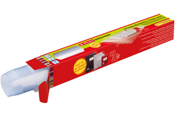 HERLITZ Buchhülle easy cover 50014743 5 Stück Flexibel