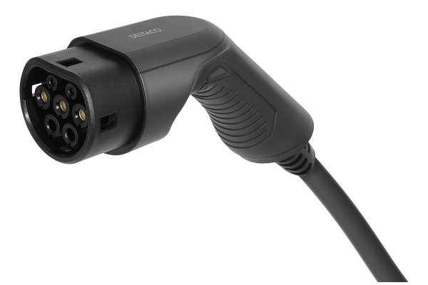 DELTACO e-Charge,cable type 2-type 3 EV-32010 3 phase, 32A, 10M,Black