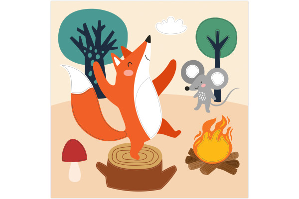 URSUS Bastelfilz Set 8800002F Forest Friends