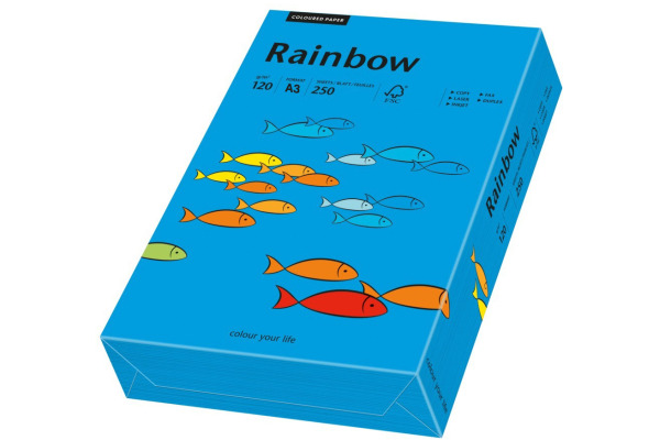 RAINBOW Papier intensivblau/88 A3 88042767 FSC, 120g 250 Blatt