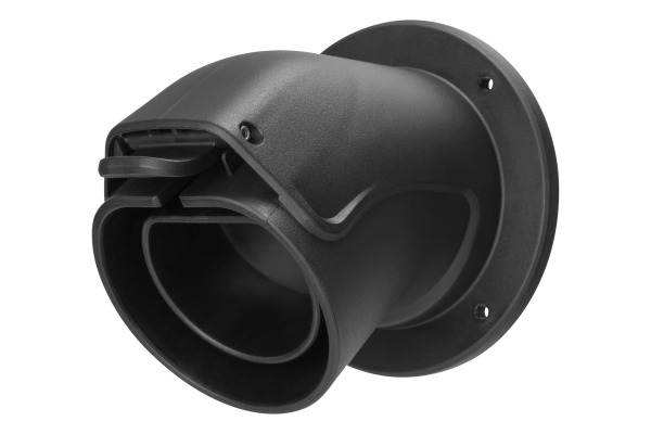 DELTACO e-Charge, holder type 2 EV-5103 connector, angled, Black