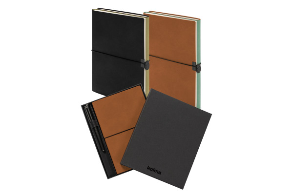 KOLMA Notizbuch Smooth A5 06.442.20 schwarz, dots 112 Blatt