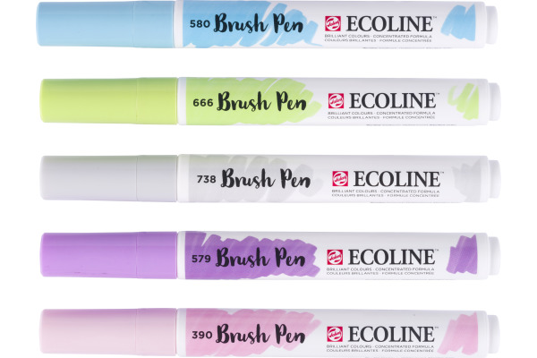 TALENS Ecoline Brush Pen Set 11509931 pastel 5 Stück