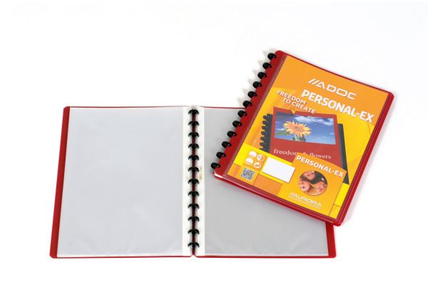 ADOC Sichtbuch Personal A4 5232.305 bordeaux m. Fenster 30 Taschen