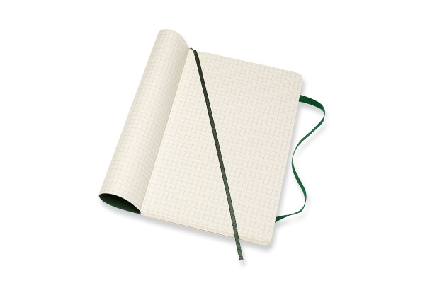 MOLESKINE Notizbuch Classic SC Pocket 853600035 grün, kariert 5mm 240 Blatt