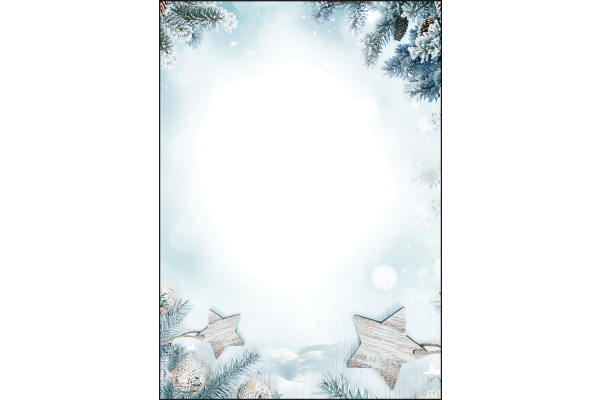 SIGEL Weihnachtspapier A4 DP312 90g, Snow Star 25 Blatt