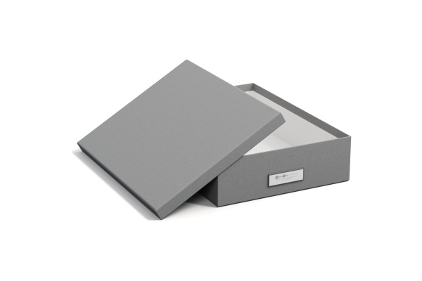 BIGSO BOX Aufbewahrungsbox Oskar A4 945154141 grau 26x35x8.5cm