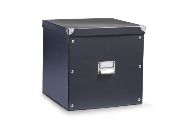 ZELLER Aufbewahrungsbox 35l 17635 schwarz 33.5x33x32cm