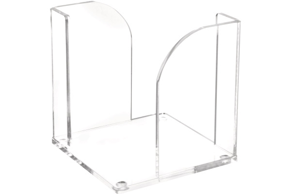 MAUL Zettelbox Acryl 102x109x102mm 19540 05 glasklar, ohne Zettel