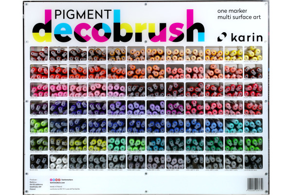KARIN Pigment Deco Brush 29C11 Display 504 Stk.