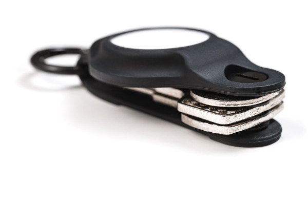 KEYSMART Air Flex Silicone KS041-BLK Key Holder for AirTag, Black