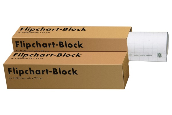 LANDRE Flipchart-Block 68x99cm 10050588 80g,blanko recycl. 5x20 Blatt