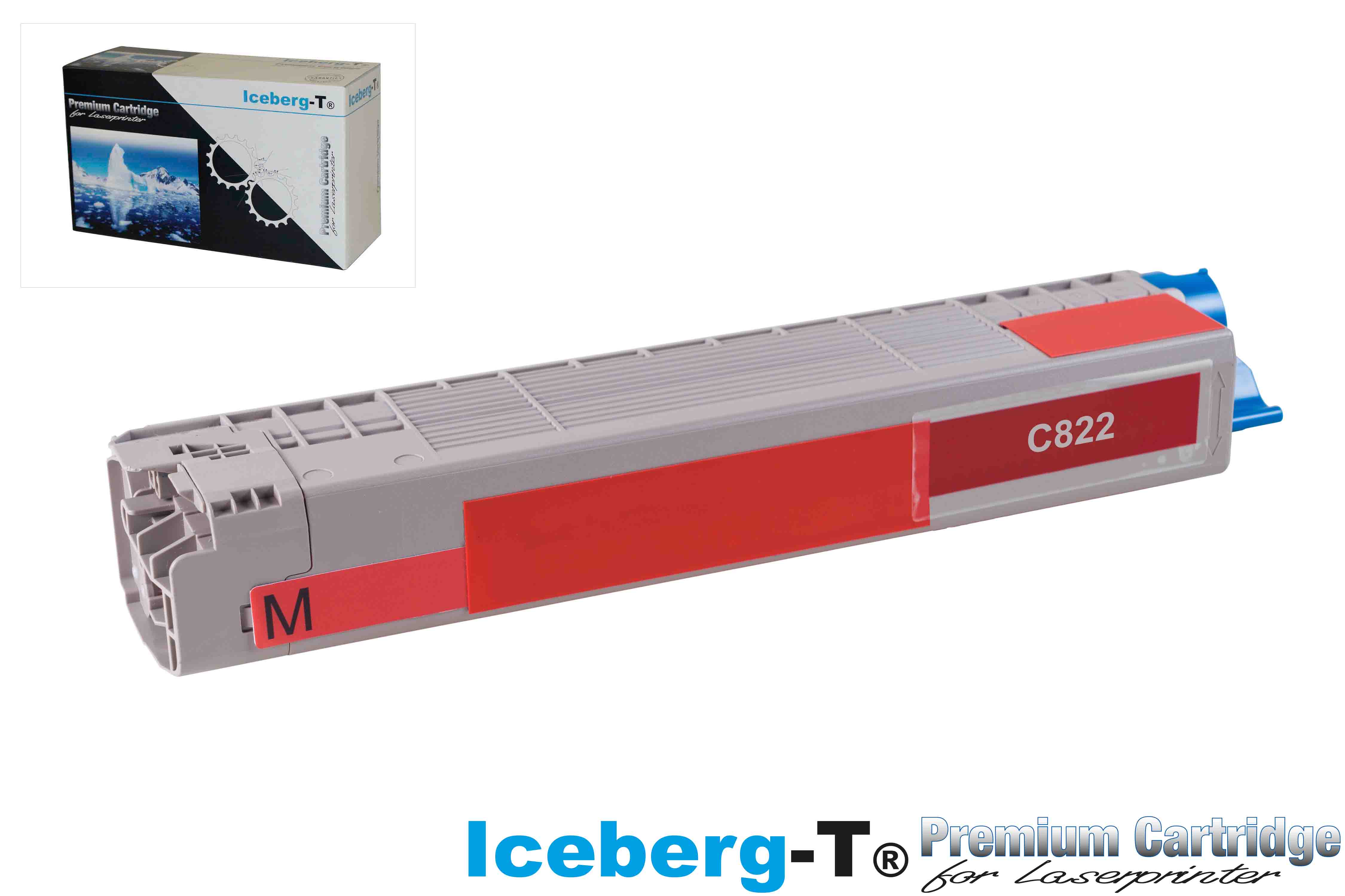 Iceberg-T Toner OKI C822 7'300 Seiten, magenta