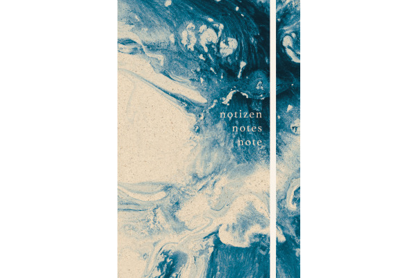 NATURVERL Notizbuch Hardcover A5 10908N Blue Sand, blanco 80 Blatt