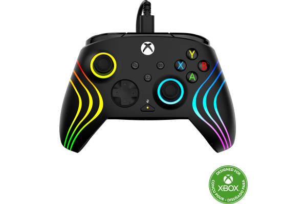 TURTLE B. Afterglow Wave Wired Ctrl. TBC200205 Xbox SeriesX, Black