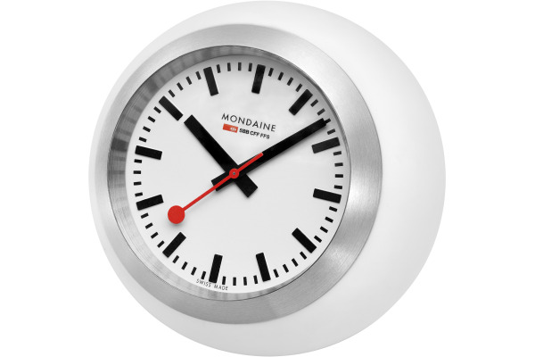 MONDAINE Tischuhr Globe 60mm A66030335 weiss