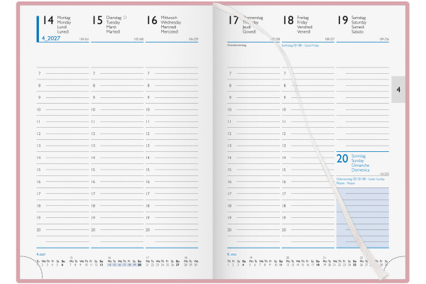 BIELLA GA Colorful 7 2027 809707400 1W/2S rosa ML 14.5x20.5cm