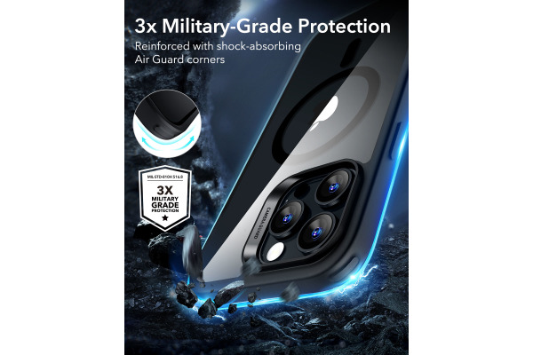 ESR Classic Hybrid Case MagSafe 1A77003 iPhone 16 ProMax ClearBlack