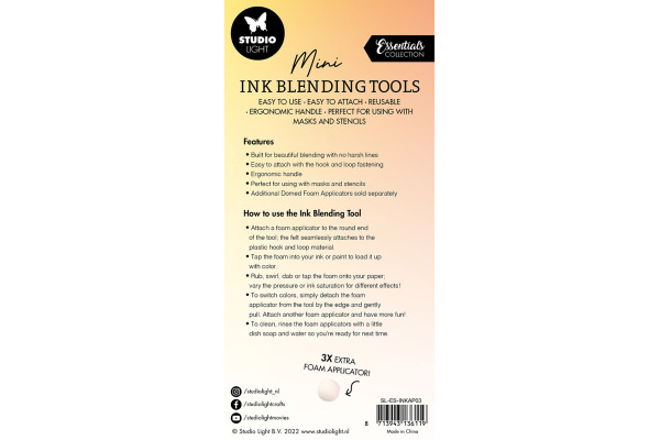 STUDIO LI Farbmischwerkzeuge INKAP03 Pads 2 cm 6 Stück