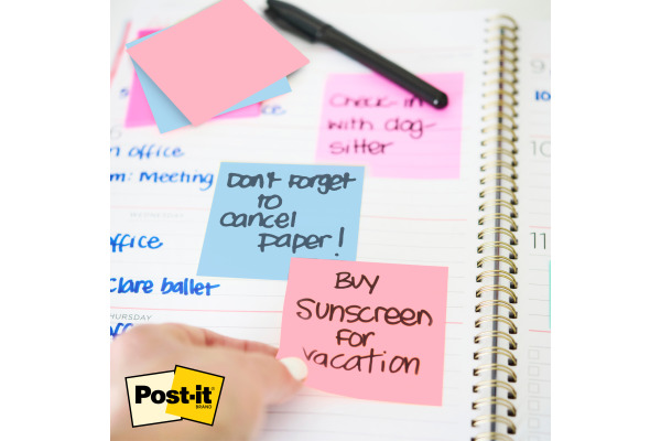 POST-IT Transparent Notes 73x73mm R330-1RSS blau 36 Blatt