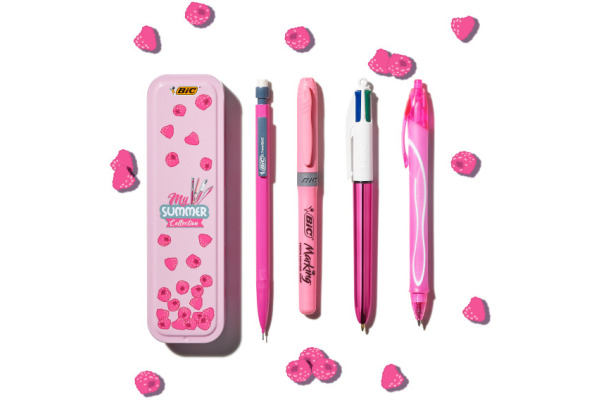 BIC Summer Metal Box 978219 pink 4 Stück