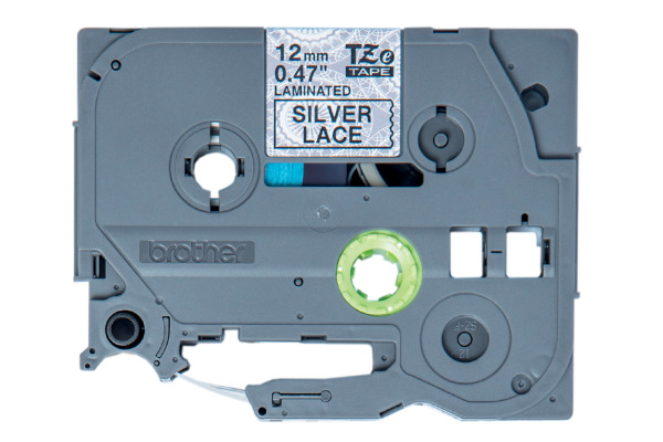 PTOUCH Band, laminiert schw/silber TZe-MPSL3 PT-DV600VP 12 mm