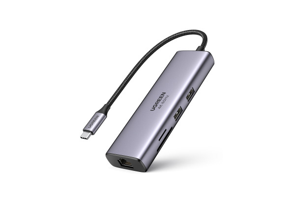 UGREEN 7-in-1 USB-C-Hub 60515 Ethernet Interface
