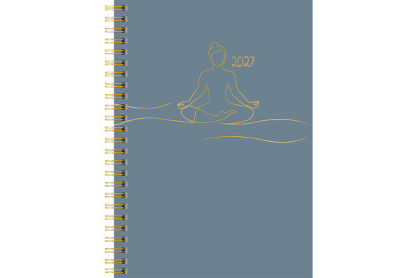 RIDOIDE Agenda Design Line 2027 702140702 1W/2S Yoga DE 14.8x21cm