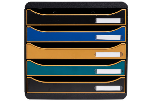 EXACOMPTA Schubladenbox NEO DECO A4+ 309505D Big Box, 5 Schubladen