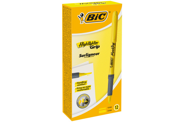 BIC Highlighter Grip 811935 gelb