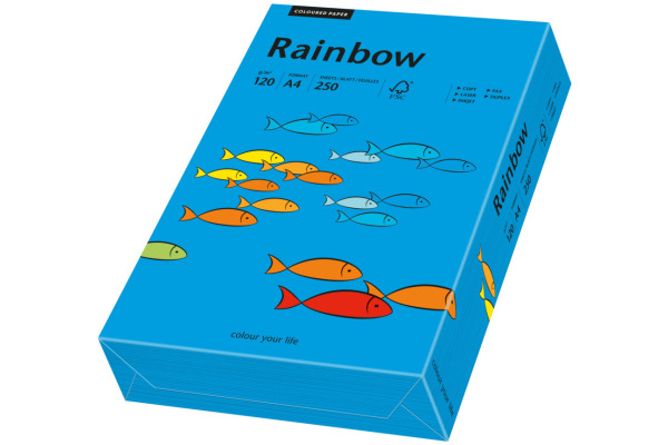 RAINBOW Papier intensivblau/88 A4 88042766 FSC, 120g 250 Blatt