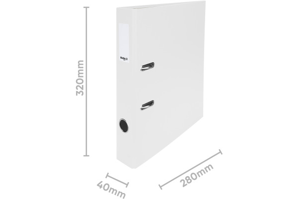 BIELLA Ordner Plasticolor 4cm 10740401U weiss A4