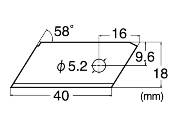 NT Ersatzklingen 9mm BZL200P 2 Stück