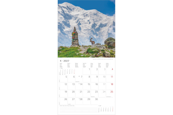 ALPHA EDI Bildkalender 2027 161219 Alpen ML 30x30cm