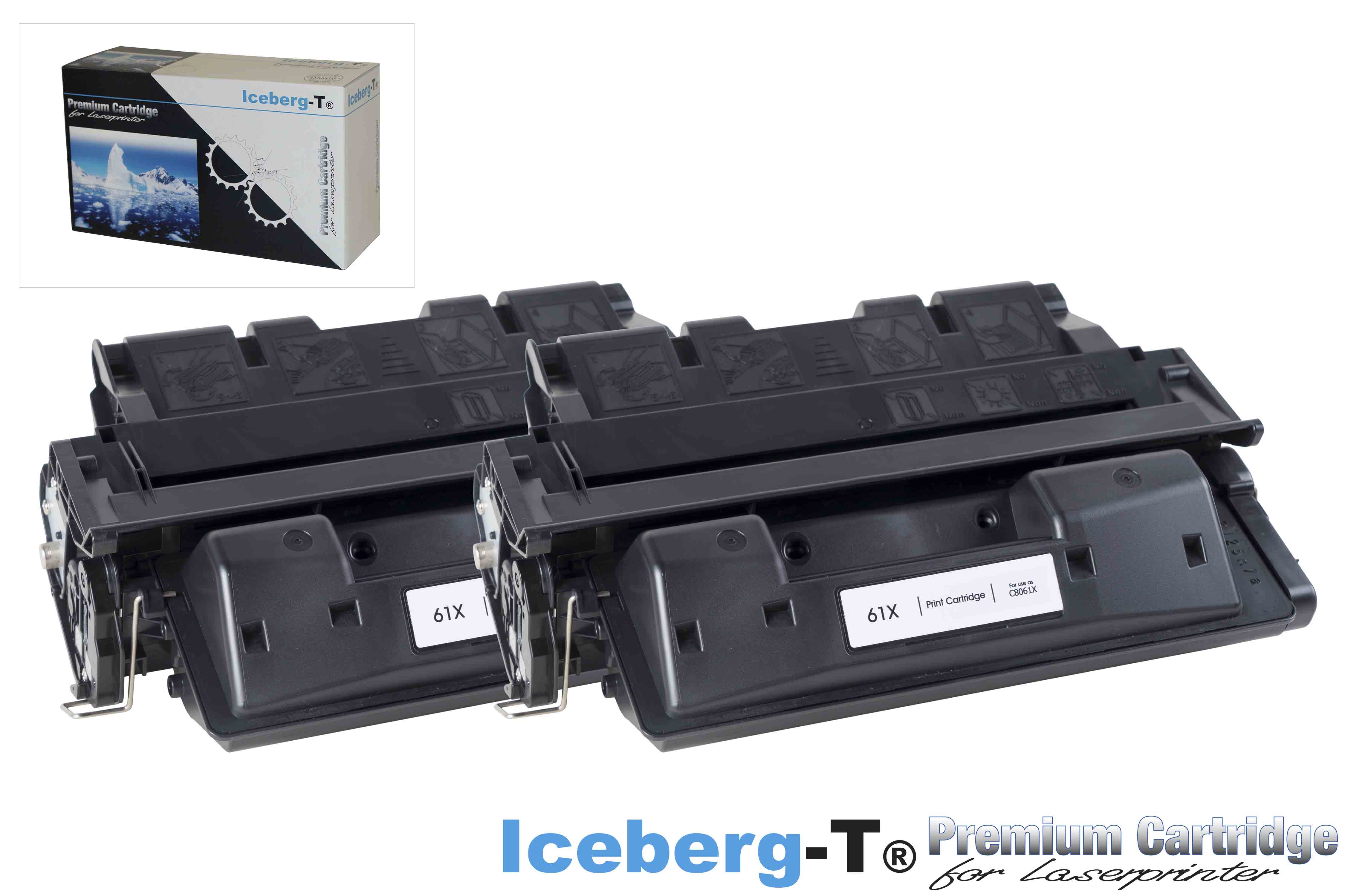 Iceberg-T Toner C8061X DuoPack 2 Stück à 10'000 Seiten, schwarz, Chip