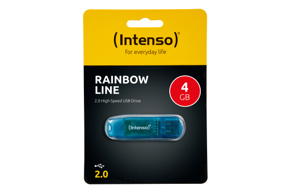 INTENSO USB-Stick Rainbow Line 4GB 3502450 USB 2.0 blue