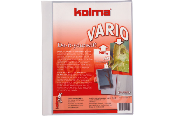 KOLMA Schnellhefter Vario A4 XL 11.005.16 weiss, ExtraSolid