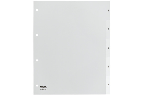 KOLMA Register Vista A4+ 21.405.00 transparent 1-5