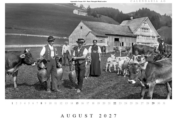 CALENDARI Bildkalender 2027 36205953 Swiss Historic ML 40x31cm