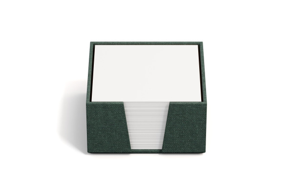 BIGSO BOX Zettelkasten James 110x110mm 2711C5901 Leinen, dunkelgrün