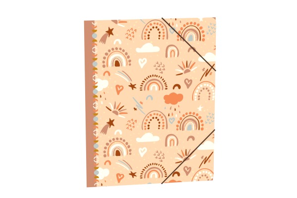 ROOST Gummizugmappe Ec-oooh! A4 529459 Rainbow