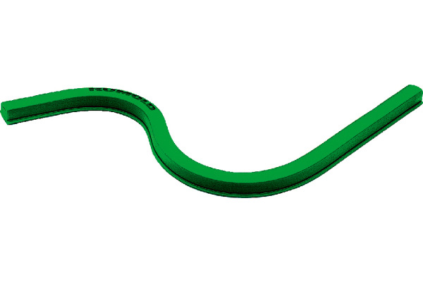 RUMOLD Kurvenlineal 100cm 820100 grün, ohne Teilung